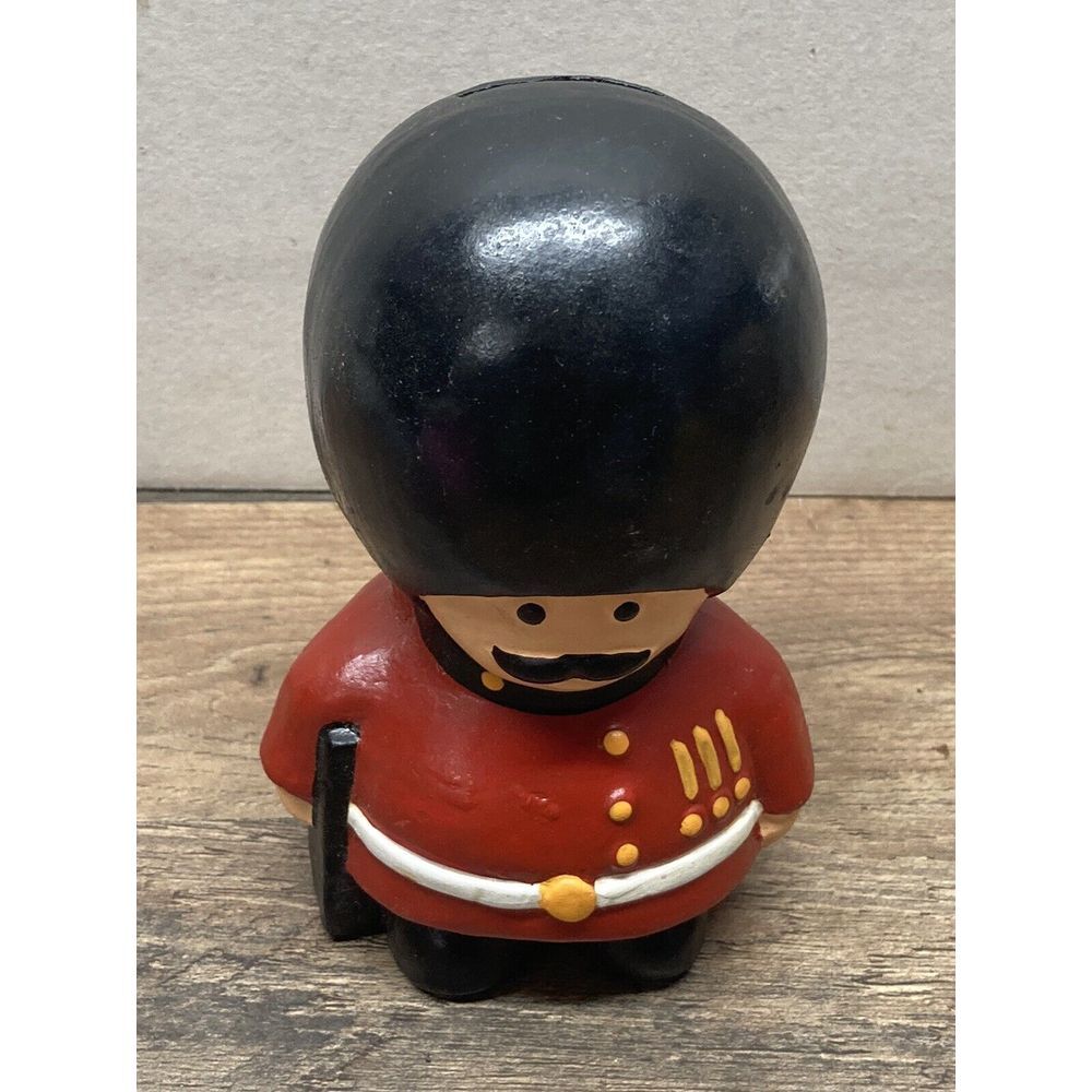 Vintage Queens Guard Big Head Piggy Coin Bank British Made